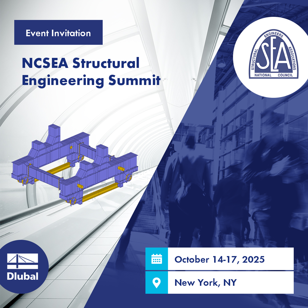 Einladungsgrafik für den NCSEA Structural Engineering Summit, der vom 14. bis 17. Oktober 2025 stattfindet
