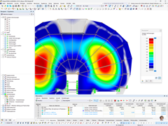 Verformungen am RFEM-Modell des Flughafenterminals von Georgia | © EQUILIBRIUM