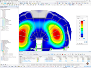 Verformungen am RFEM-Modell des Flughafenterminals von Georgia | © EQUILIBRIUM