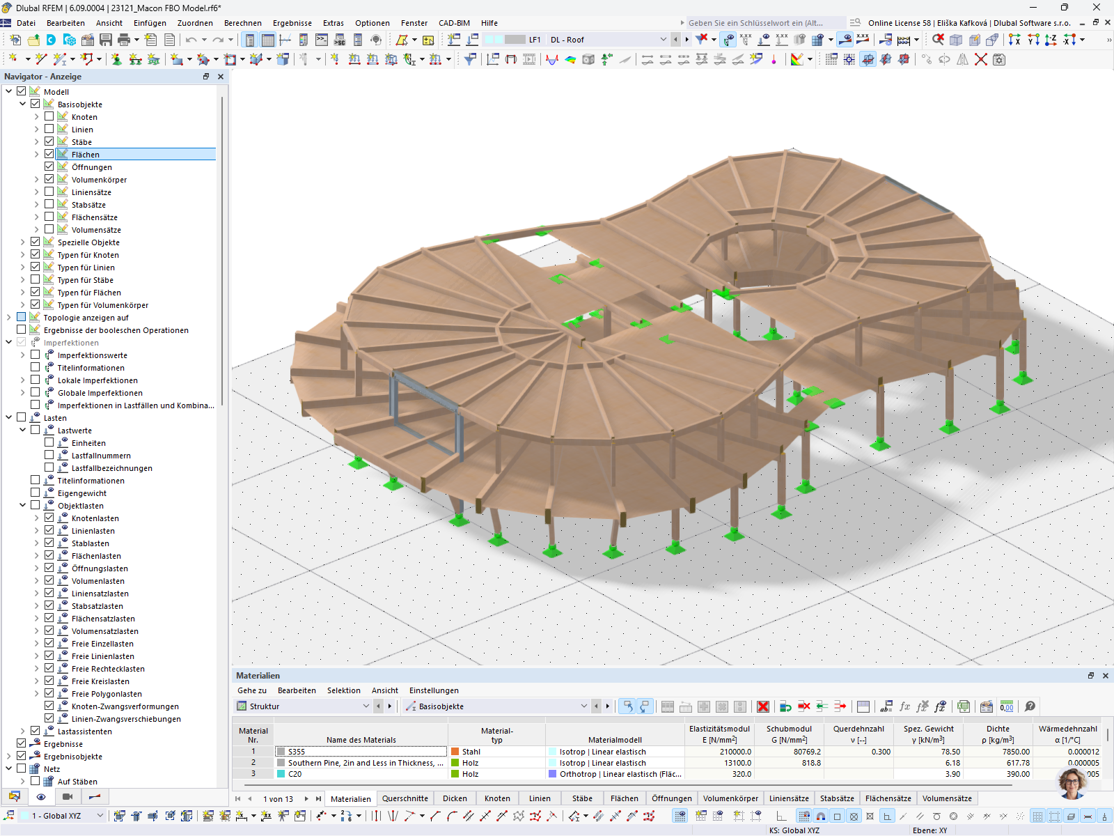 RFEM-Modell des Flughafenterminals | © EQUILIBRIUM