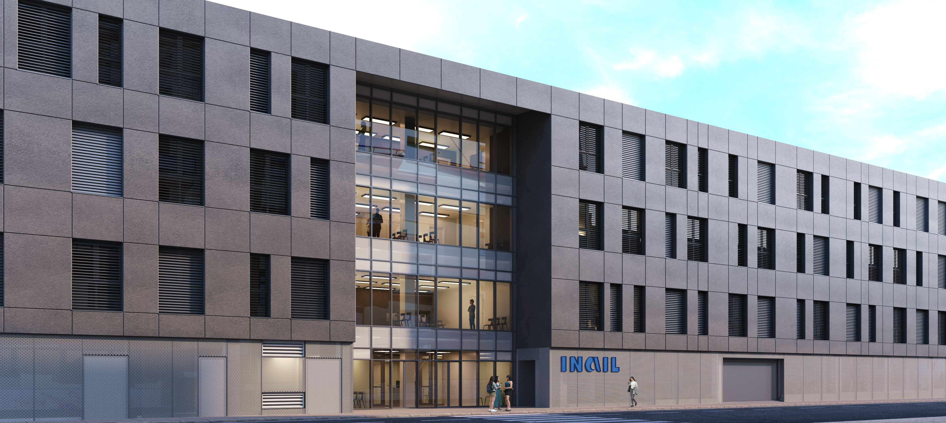 Renovierung des INAIL-Hauptsitzes in Ancona mit nachhaltigem Design und modernen Hydrotherapiebereichen.