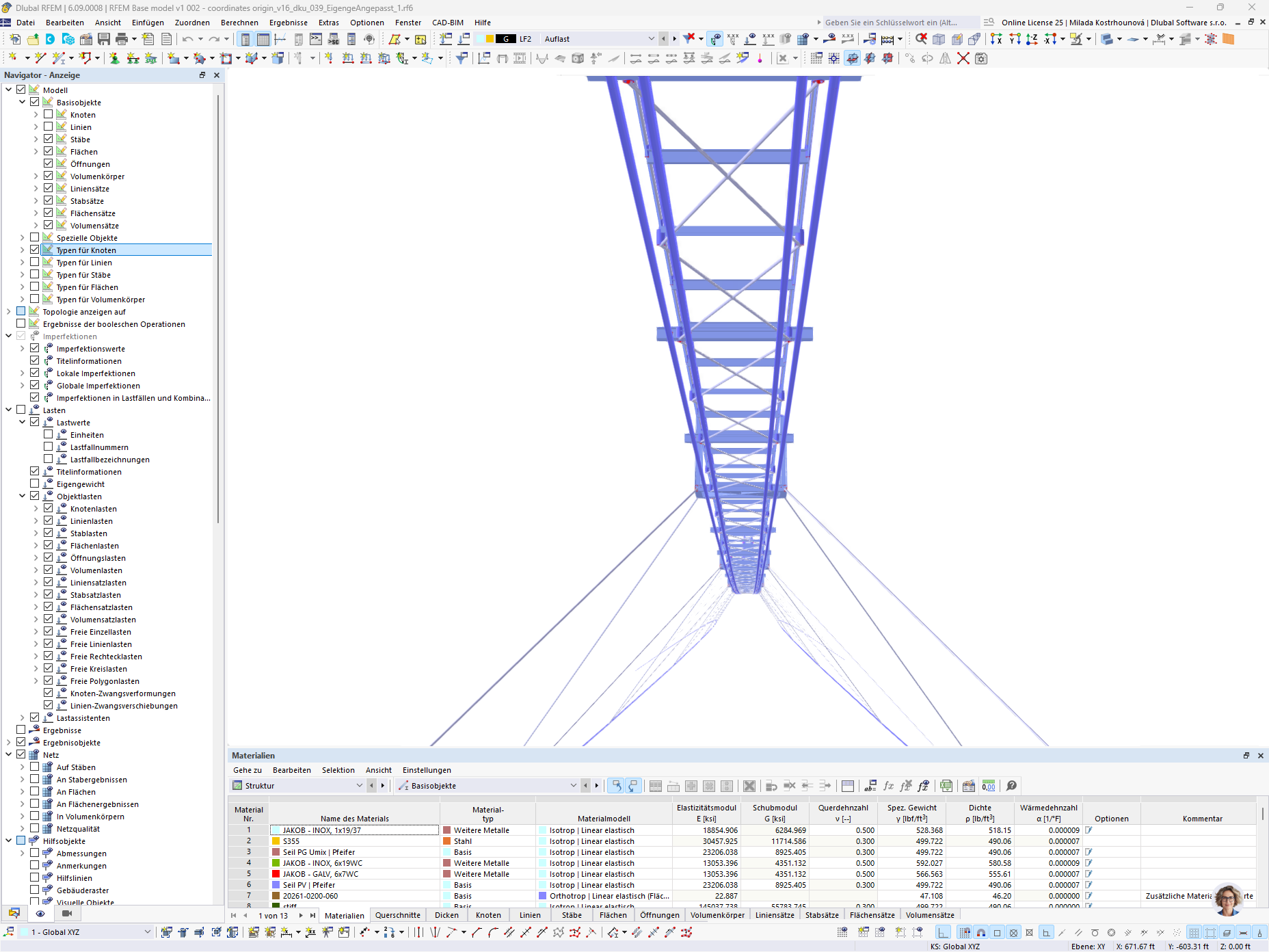 LaPendenta Hängebrücke in Disentis/Mustér | RFEM-Modell, realitätsgetreue Berechnungen, innovative Leichtbauweise