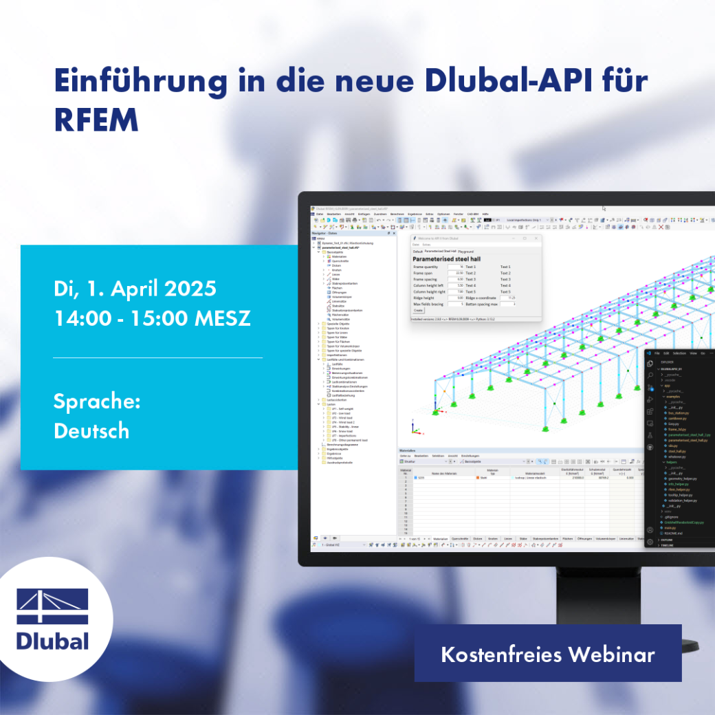 Eine Veranstaltungsankündigung informiert über die Einführung der neuen API am Dienstag, 1. April 2025 von 14:00 bis 15:00 MESZ.