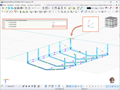 Option zur Transformation von Koordinatensystemen in RFEM 6, an der die Flexibilität beim Import von AutoCAD/DXF-Dateien hervorgehoben wird.