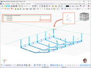 Option zur Transformation von Koordinatensystemen in RFEM 6, an der die Flexibilität beim Import von AutoCAD/DXF-Dateien hervorgehoben wird.