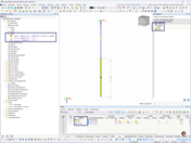 Programmoberfläche zeigt Anker mit generierten Zugstäben und Pfählen in detaillierter Ansicht.