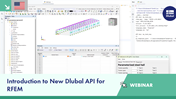 Webinar über den Einsatz der neuen Dlubal-API in RFEM zur Verbesserung der Berechnungsprozesse.