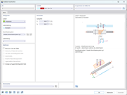 Das Bild zeigt das Temperaturlast-Feature von RFEM 6, das die Konfiguration für die obere und untere Temperaturregelung des Bauteils zeigt.