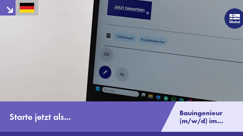 Offene Stelle für Bauingenieur im Support. Bewerben Sie sich jetzt für eine Karriere bei einem führenden Softwareanbieter.