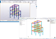 Darstellung des DSTV-Datenaustauschs zwischen RFEM 6 und Tekla Structures für optimierten Workflow im Modellierungsprozess.