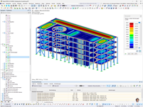 Verformung einer Holz-Beton-Struktur in einem Gebäude. Foto von © Jan Thoma, Blumer Lehmann