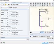 Ein detaillierter Querschnitt zeigt die Bearbeitung in einer CAD-Umgebung. Technische Details und Parameter sind sichtbar.
