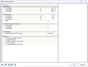 3D Modellansicht eines BricsCAD-Datenimports mit Strukturkomponenten und Schnittstellen.