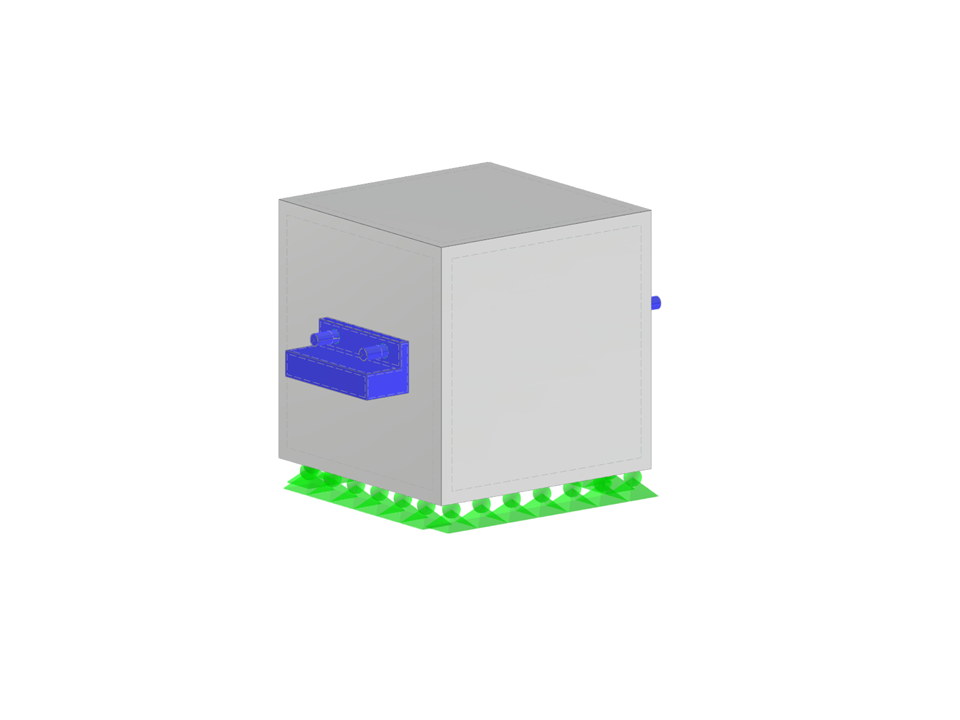 Detail einer Stahlkonsole, die an einem Betonblock befestigt ist, zeigt strukturelle Verbindungselemente klar.