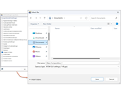 Die GUI-Einstellungen in RFEM 6 ermöglichen das effiziente Speichern und Exportieren von Schichtaufbauten.