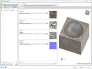 Maßgeschneiderte Materialtexturen für realistische Modellvisualisierungen.