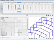 Knotenlager für die Wölbkraftanalyse mit Stabsätzen und sieben Freiheitsgraden.
