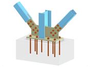 Modell 005727 | Stützenfuß mit zwei Diagonalen aus Vertikalverband