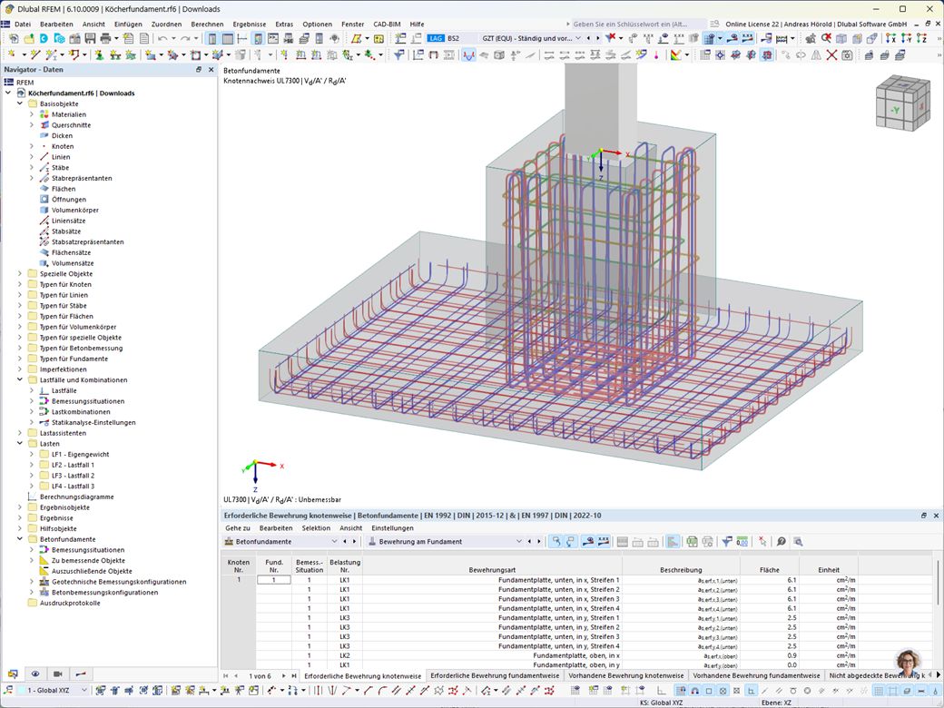 Köcherfundamentbemessung mit RFEM-Add-On für Betonfundamente mit glatten oder rauen Seiten. Praktische Anwendung zeigt Vielfalt der Optionen.
