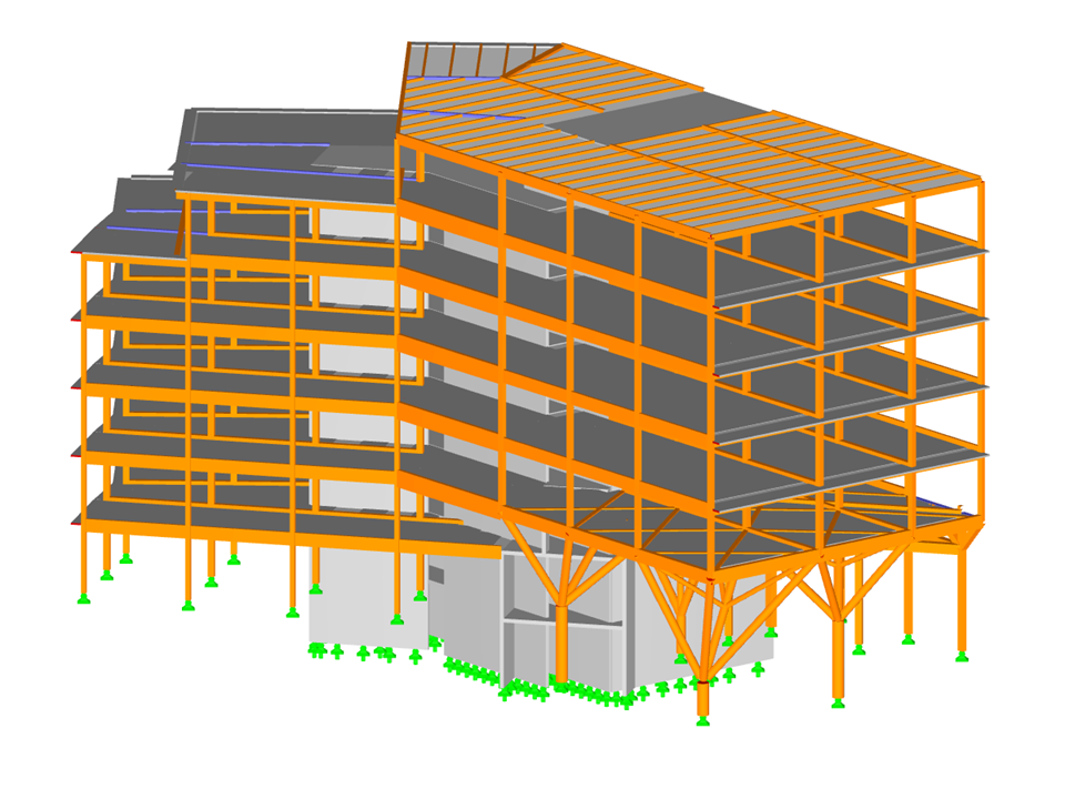 Modell 005767 | Bürogebäude R+6, Grenoble, Frankreich