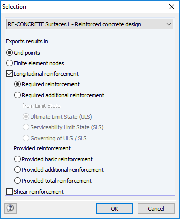 Der RFEM-Auswahldialog hebt die Optionen für die Modelleinstellungen hervor und bietet verschiedene Parameter für die Anpassung der statischen Berechnung.