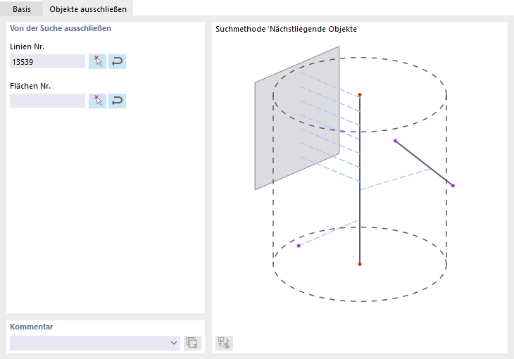 Objekte ausschließen