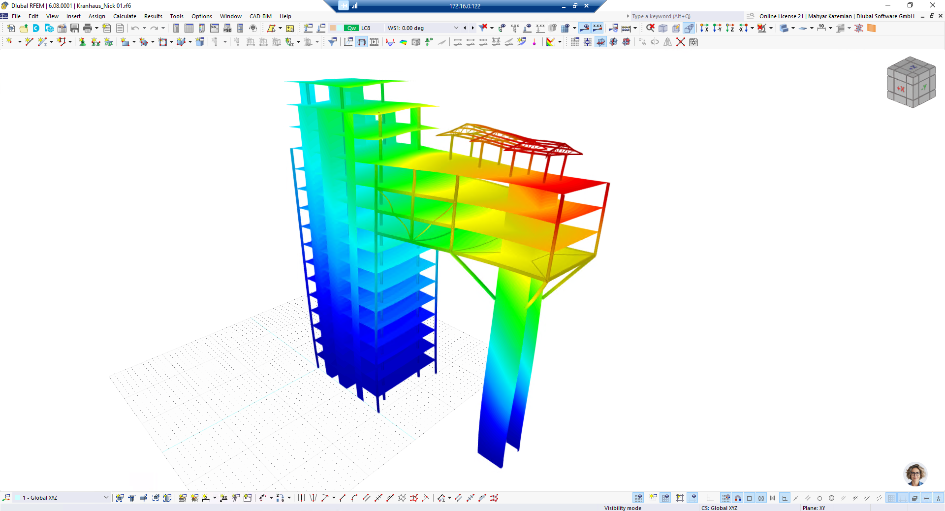 Windlastsimulation für die Tragwerksplanung von unregelmäßigen Hochhäusern