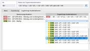 Zugehörige Kombinationen für Bemessungssituationen festlegen