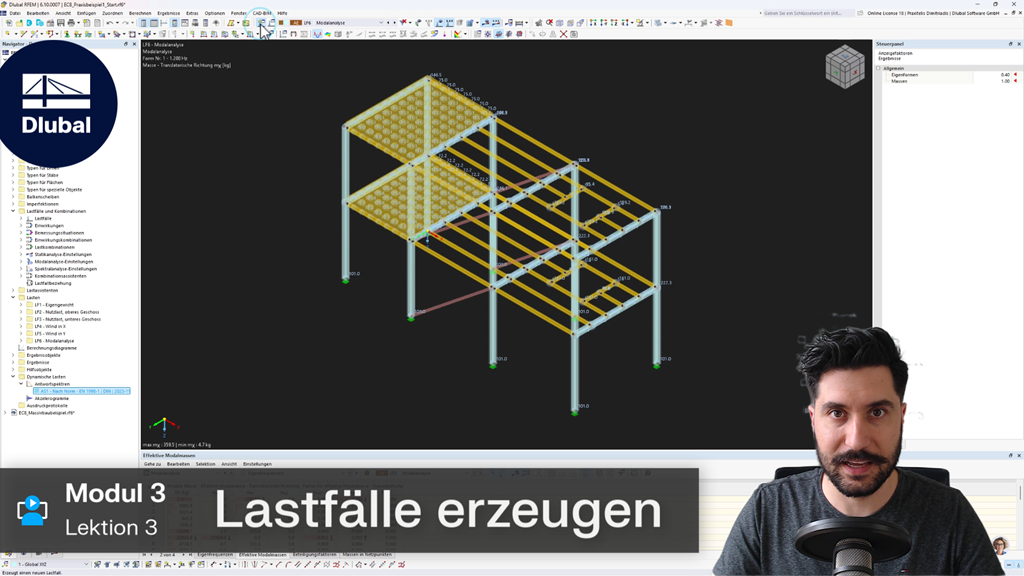Vorschau auf den Online-Kurs zur seismischen Bemessung mit Schwerpunkt auf EC8-Richtlinien.