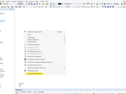 Darstellung einer 3D-Szene mit DXF-Export-Funktionalität.