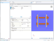 Ein Rechteckhohlprofil mit durchgesteckten Schrauben als Verbindungselement.