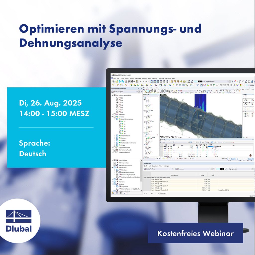 Optimieren mit Spannungs- und Dehnungsanalyse