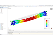 Simulation von Bewegungen auf einer Fußgängerbrücke unter Überlastbedingungen.