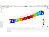 Simulation von Bewegungen auf einer Fußgängerbrücke unter Überlastbedingungen.