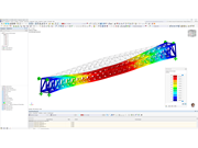 Simulation von Bewegungen auf einer Fußgängerbrücke unter Überlastbedingungen.