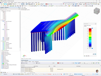Analyse der Verformung einer integralen Brücke mit RFEM-Software zur Optimierung der strukturellen Integrität.