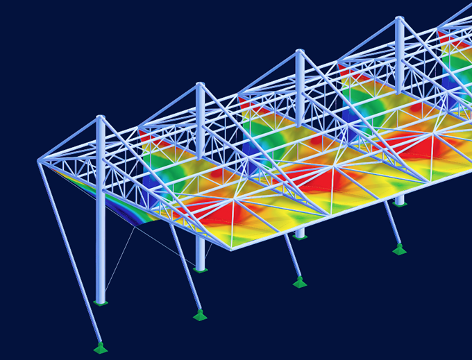Homepage-Banner für Mobilgeräte mit Elementen aus dem Bereich der Bauplanung.