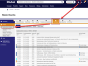 Screenshot der Benutzeroberfläche im ExtraNet mit Highlight neuer Funktionen und Updates.