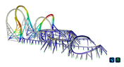 Wind-Bauwerk-Interaktion bei der Achterbahnbemessung