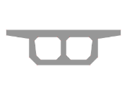 Ein parametrischer mehrzelliger Hohlkastenquerschnitt mit geneigten Flügeln und abgeschrägten Stegen, modelliert in RSECTION.