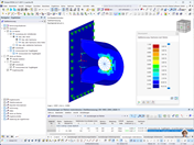 Modellierung und Detailanalyse von Stahlflächen in einer Ingenieursoftwareumgebung.