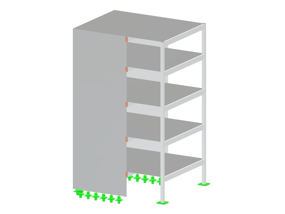 Modell 005951 | Mehrgeschossiges Stahlbetongebäude