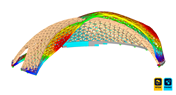 CFD-basierte Windlastberechnung und strukturelle Verformung einer Holzschale in RFEM + RWIND