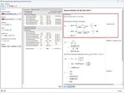 Das Bild zeigt die Ergebnisse in RFEM 6 - Add-On Stahlbemessung, Nachweisdetails für die kritische Bauteiltemperatur