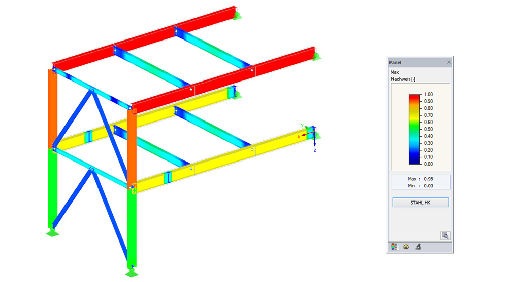Das Stahlbemessungsmodul führt Stabnachweise gemäß dem Hong Kong Code of Practice for the Structural Use of Steel 2011 durch.