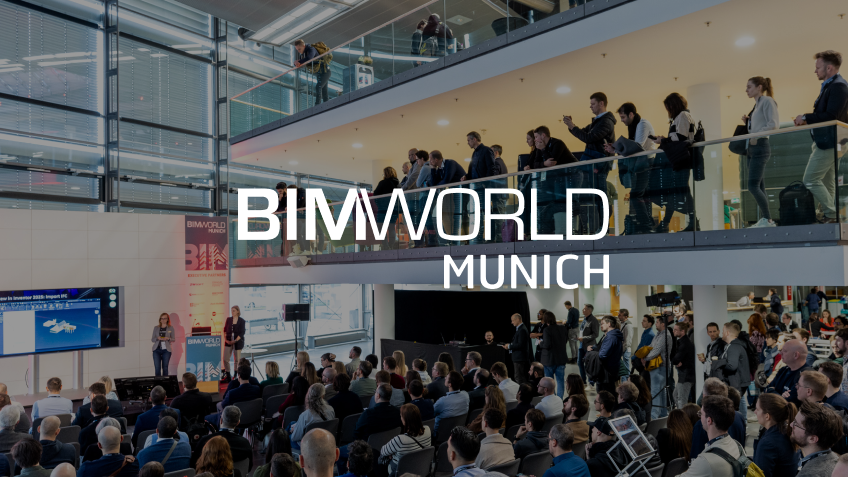 BIM World Munich 2025 Veranstaltung mit Fokus auf digitale Planungstreffen und Innovationen.