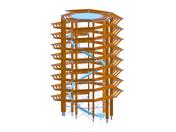 Aussichtsturm Slowakei, mit Panoramablick.