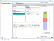 Mehrschichtige Bodensimulation für statische Analyse von Betonfundamenten im Geotechnik-Tool.