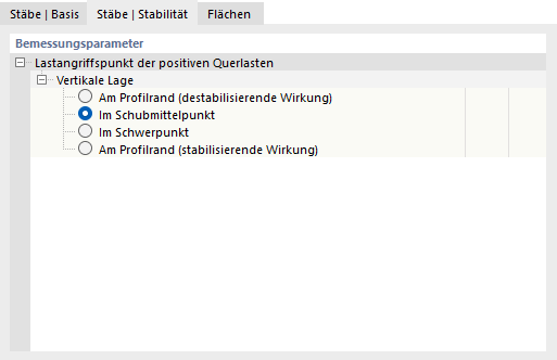 Register 'Stäbe | Stabilität' für Stahlbemessung nach AISC 360