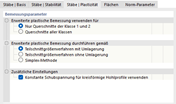 Register 'Stäbe | Plastizität' für Stahlbemessung